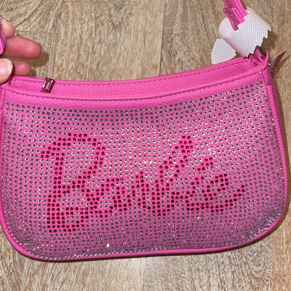 Barbie™ Pink Diamante Handbag with Barbie™ Keychain Handbag Fob NEW NWT - Picture 2 of 3